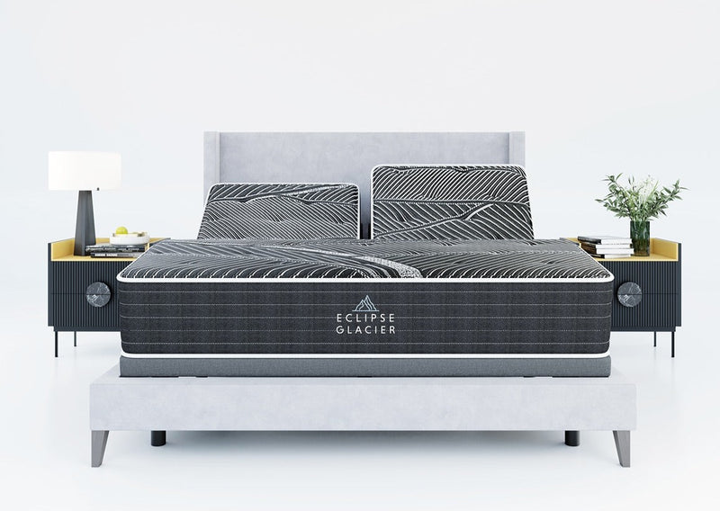 Front View of Black Ice Hybrid - LN Series Firm Mattress by Eclipse