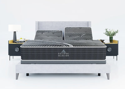 Front View of Black Ice Hybrid - CN Series Firm Mattress by Eclipse